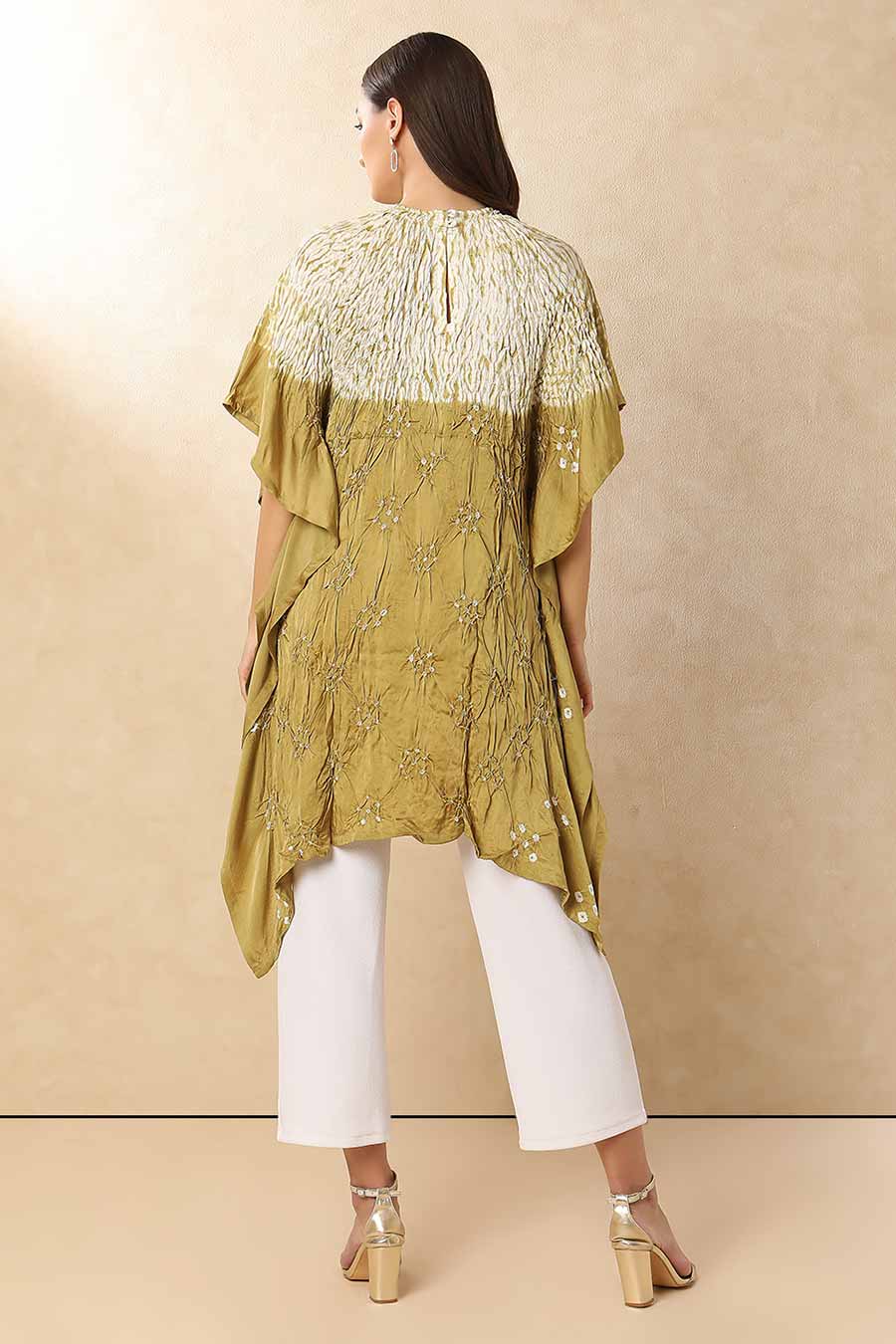 Gold Shibori Adaa Kaftan