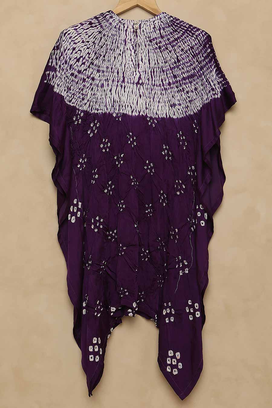 Purple Shibori Adaa Kaftan