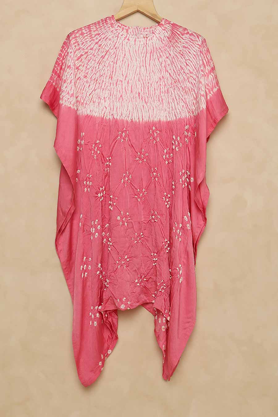 Peach Shibori Adaa Kaftan