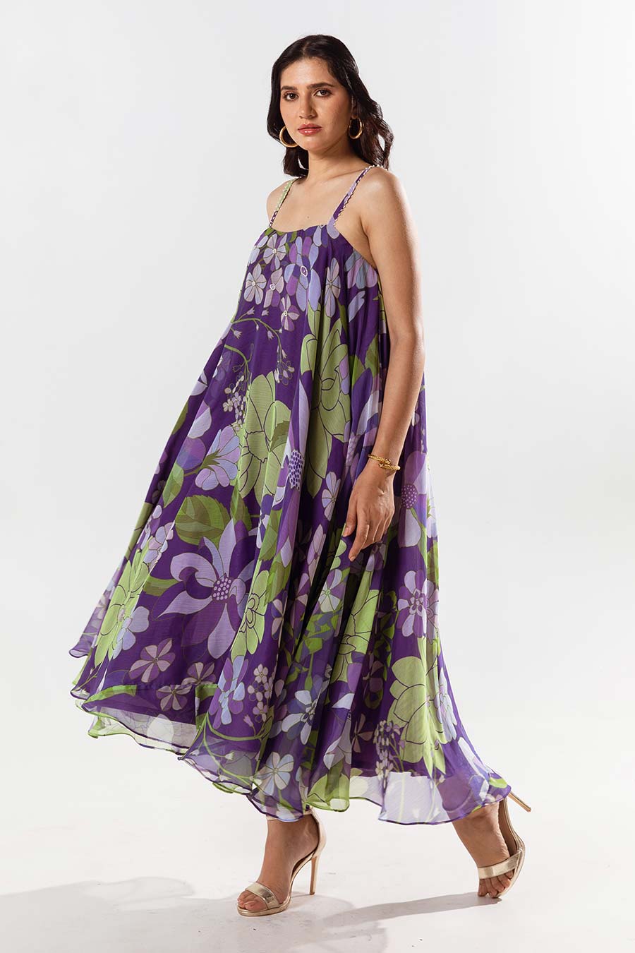 Voilet Printed Bianca Dress
