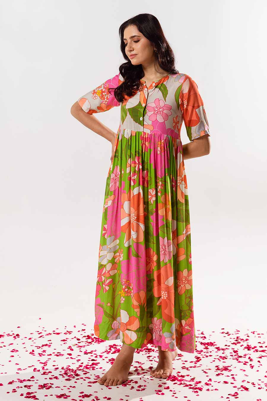 Multicolour Printed Emilia Dress
