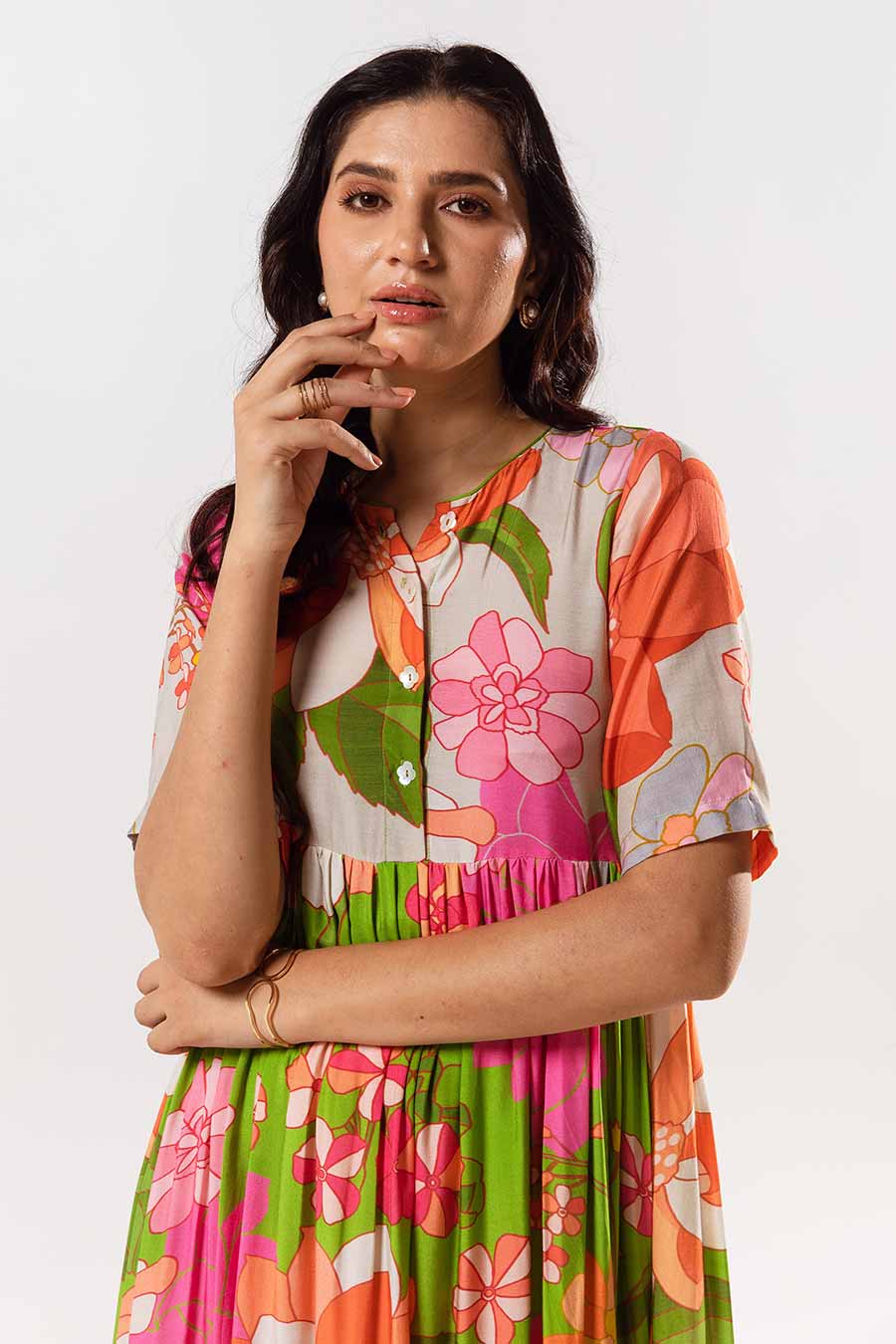 Multicolour Printed Emilia Dress