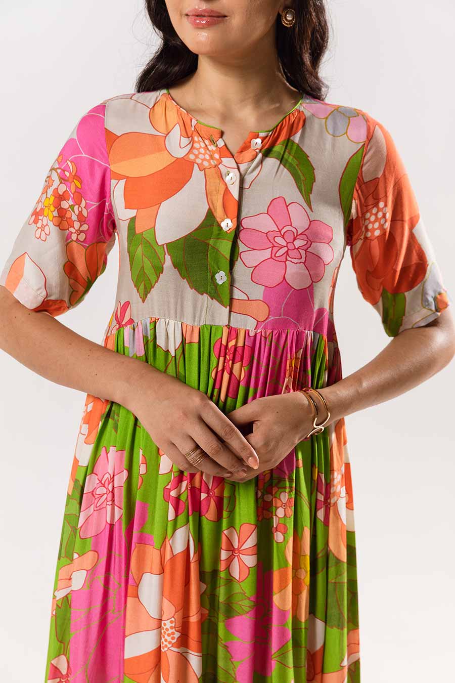 Multicolour Printed Emilia Dress