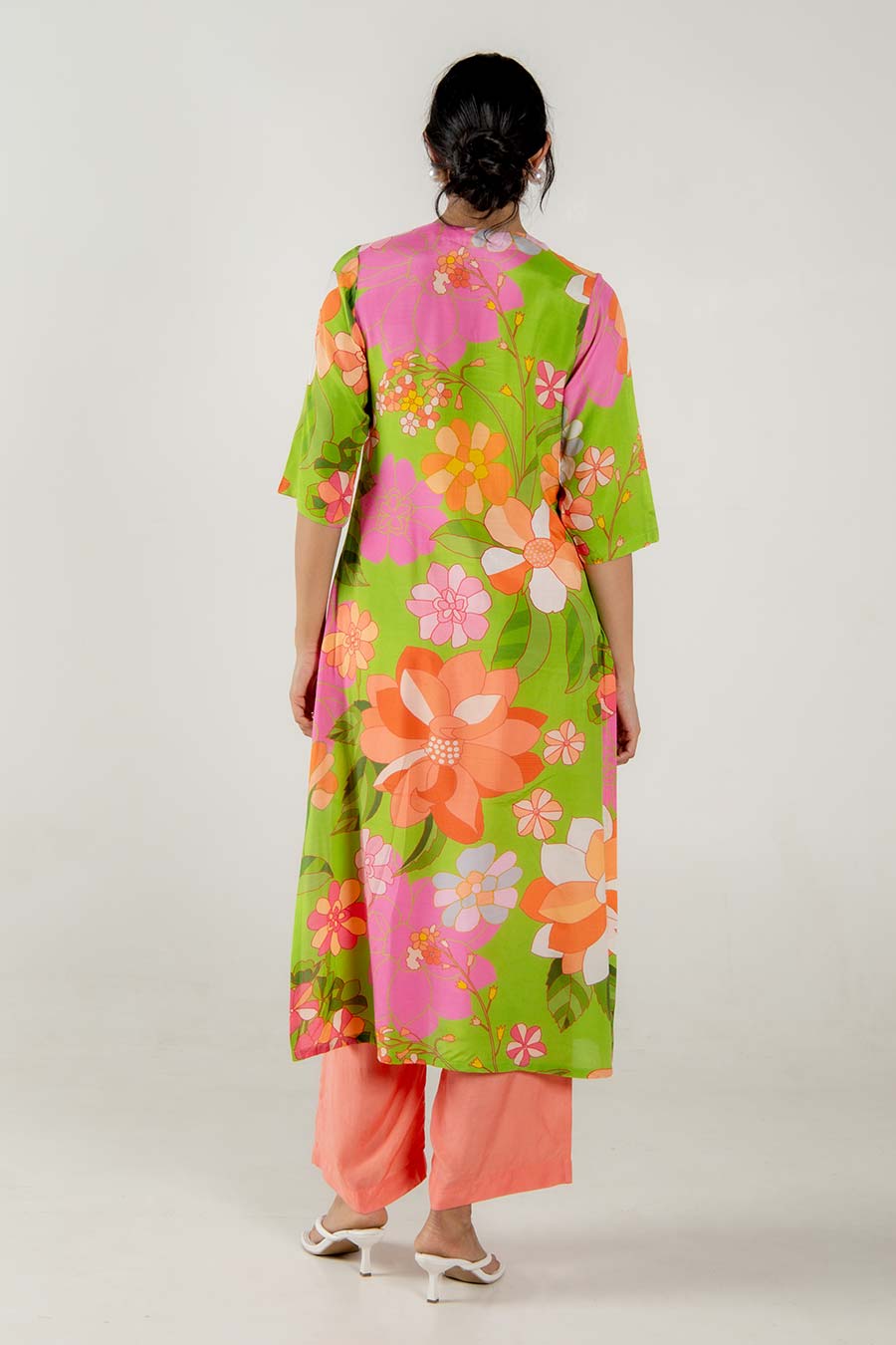 Nysa Multicolour Floral Print Kurta Set