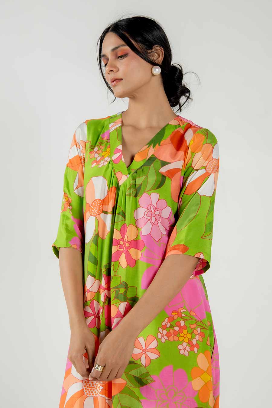 Nysa Multicolour Floral Print Kurta Set