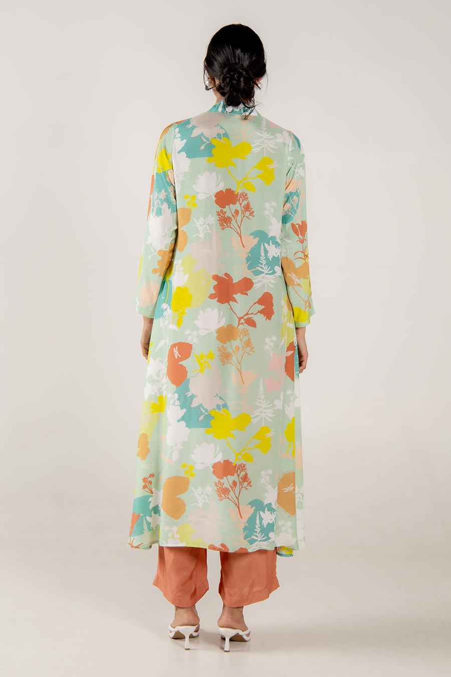 Leena Green Multicolour Floral Print Kurta Set
