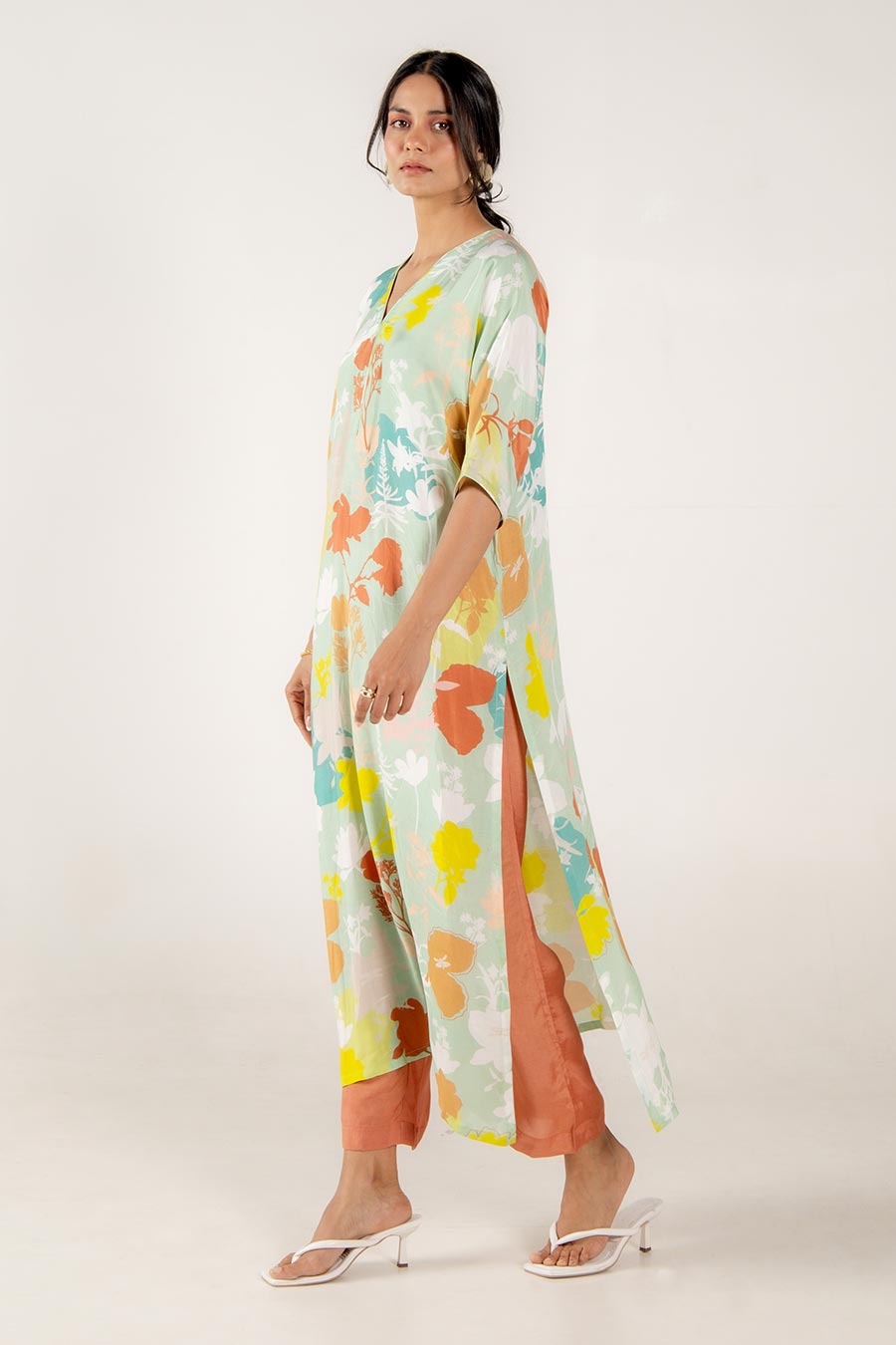 Posy Multicolour Floral Print Kurta