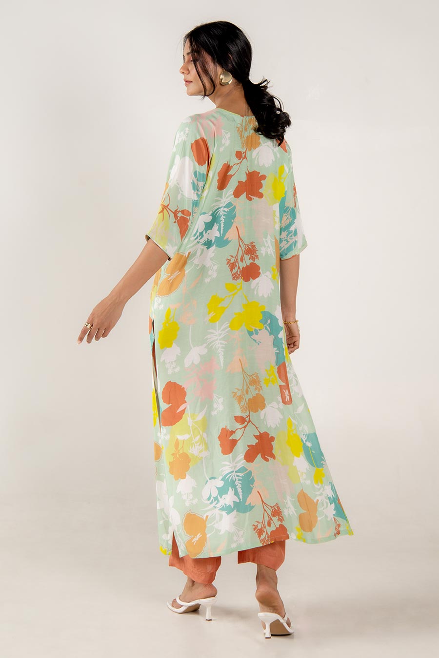 Posy Multicolour Floral Print Kurta