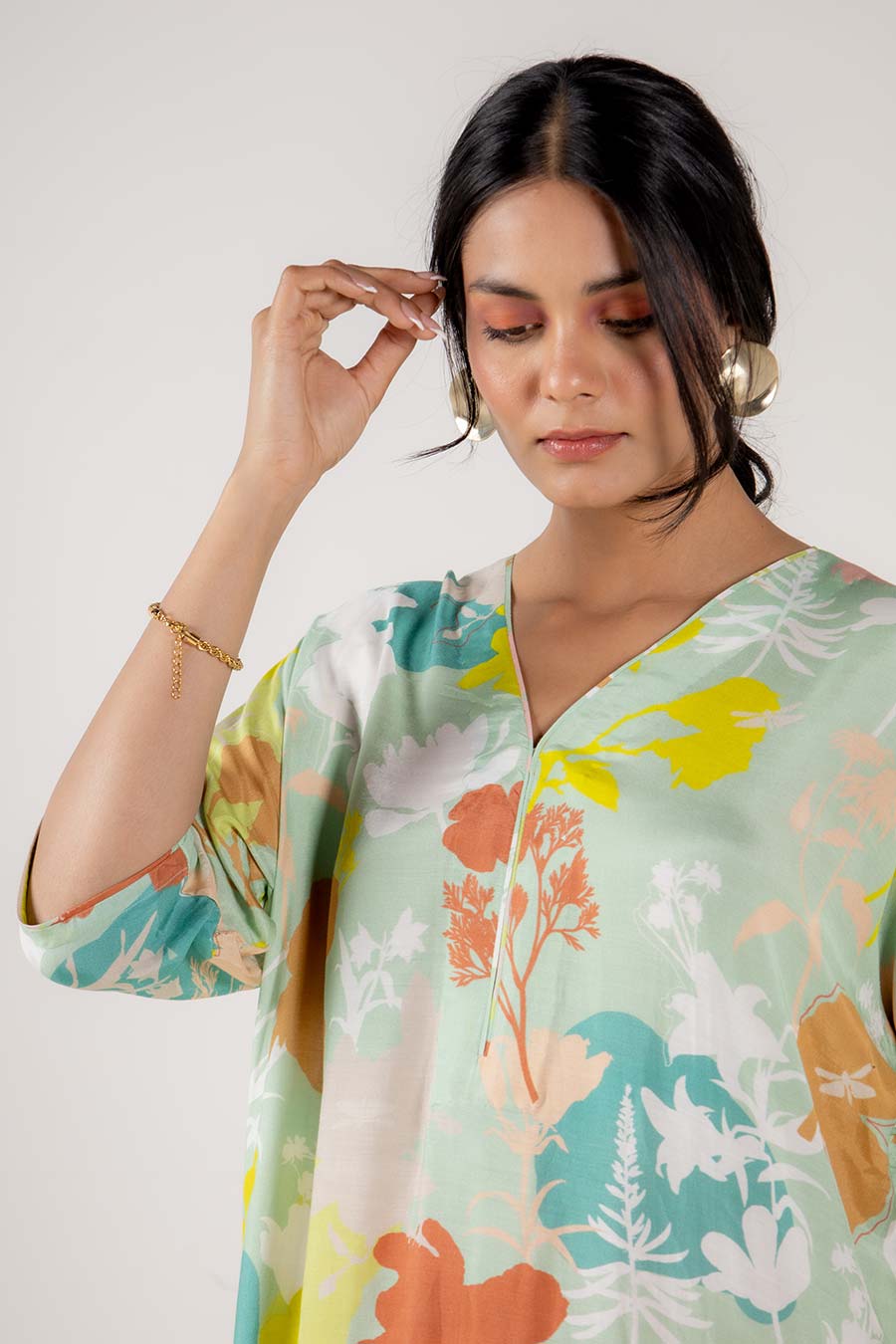 Posy Multicolour Floral Print Kurta