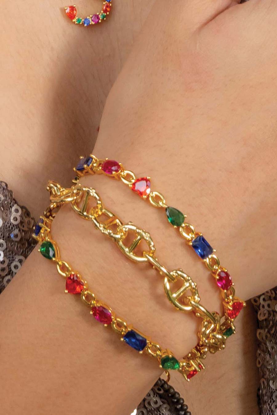Multicolour Gemstone Bracelet