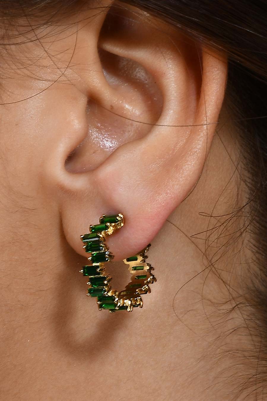 Green Vogue Hoops