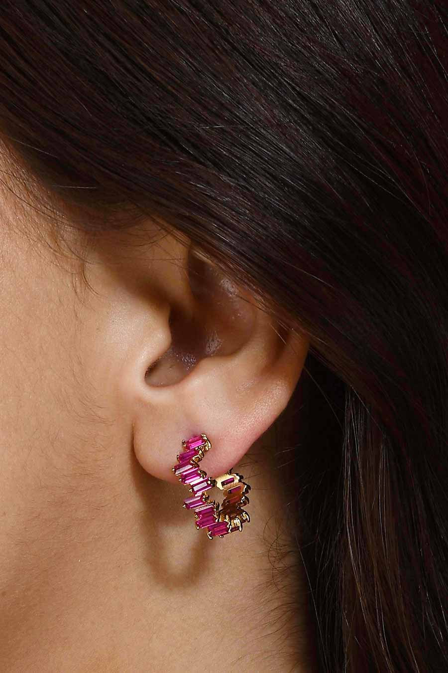 Pink Vogue Hoops
