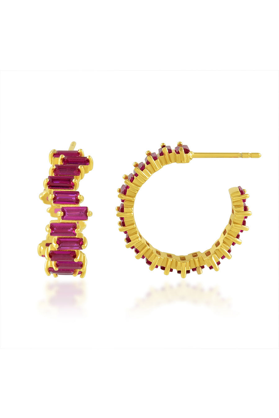 Pink Vogue Hoops