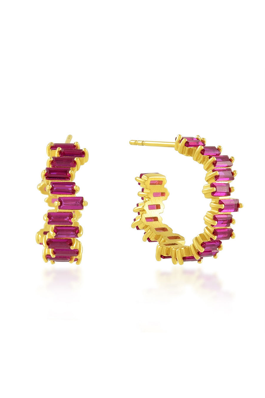 Pink Vogue Hoops