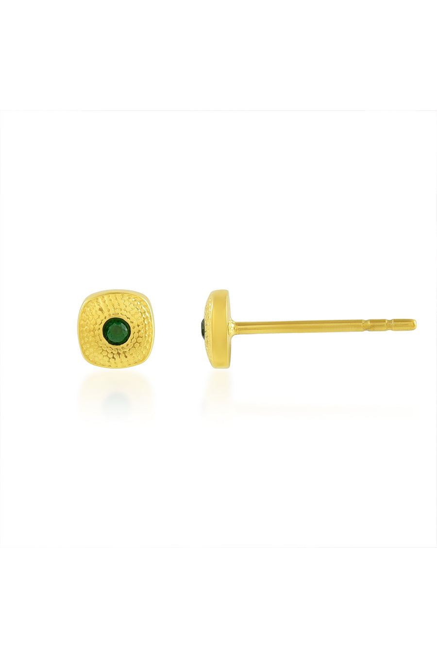Green Gems Granulated Studs