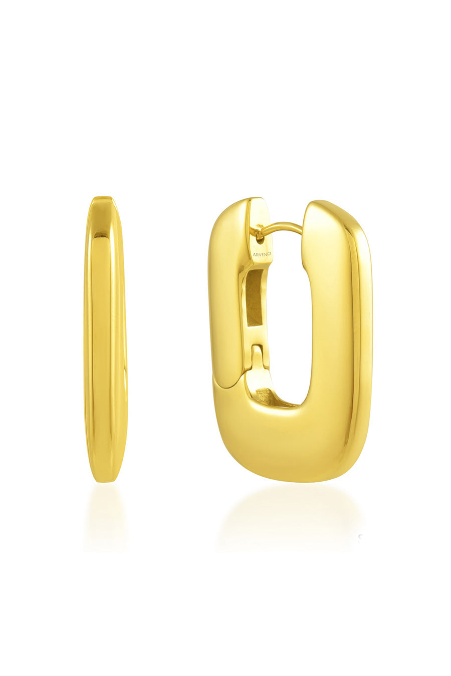 Casual Geometric Ellips Hoops