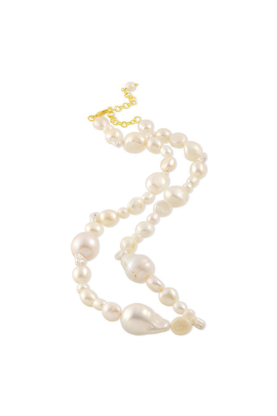 Uneven Pearl Necklace