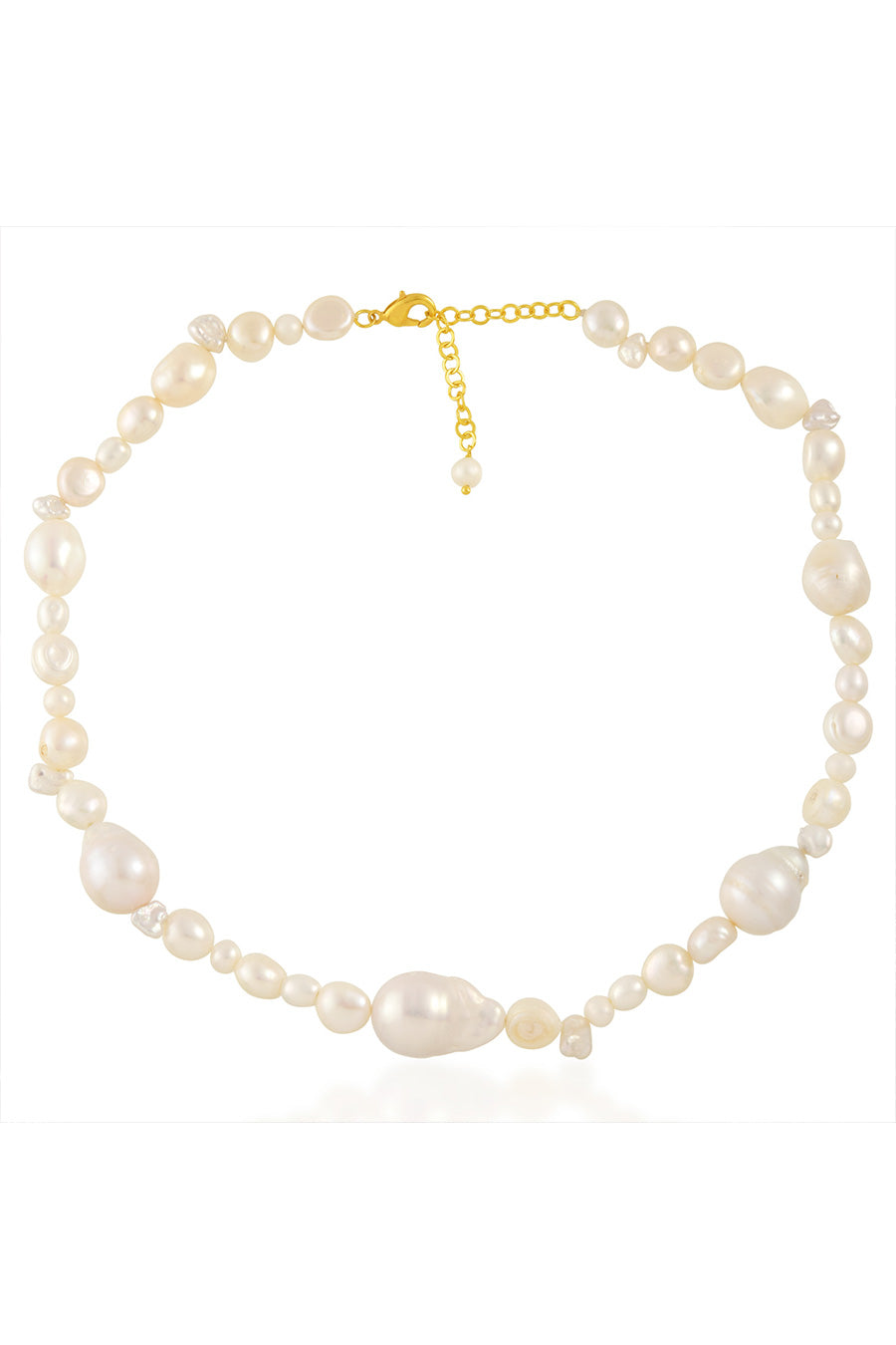 Uneven Pearl Necklace