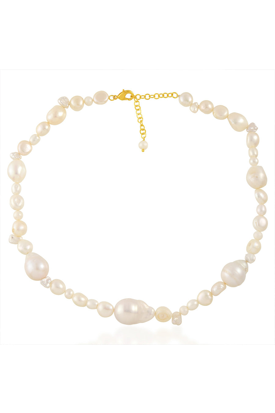 Uneven Pearl Necklace