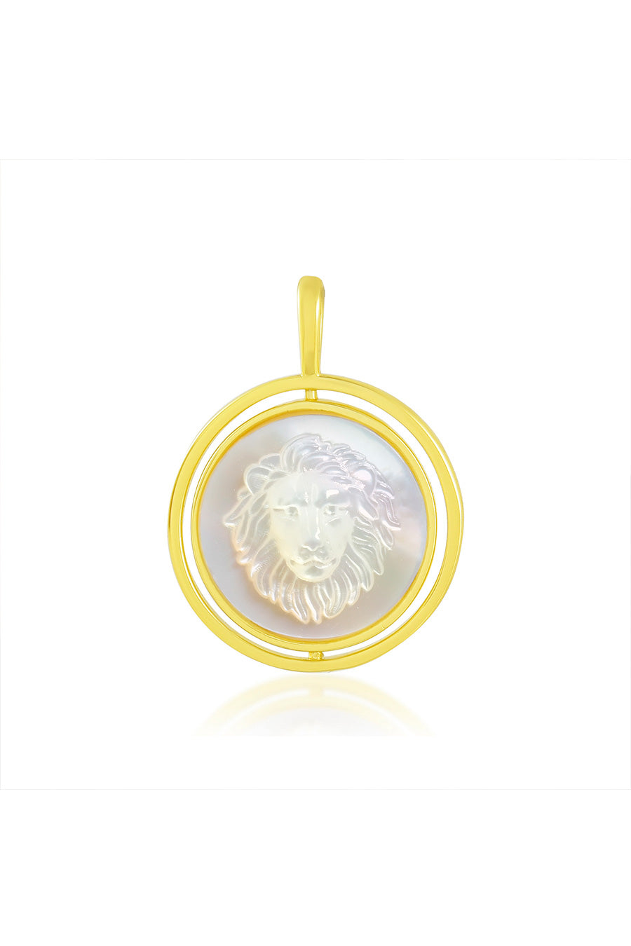 Mother Of Pearl Leo Charm