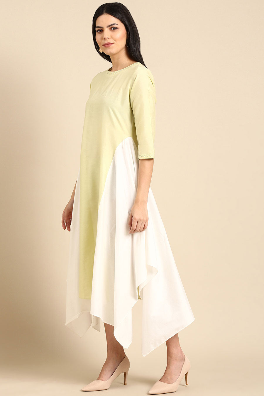 Pista & Ivory Panel Dress