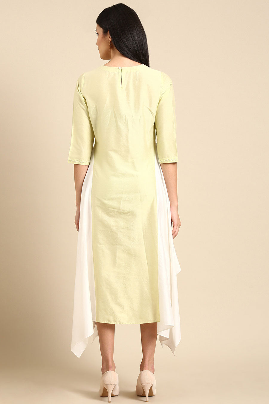 Pista & Ivory Panel Dress