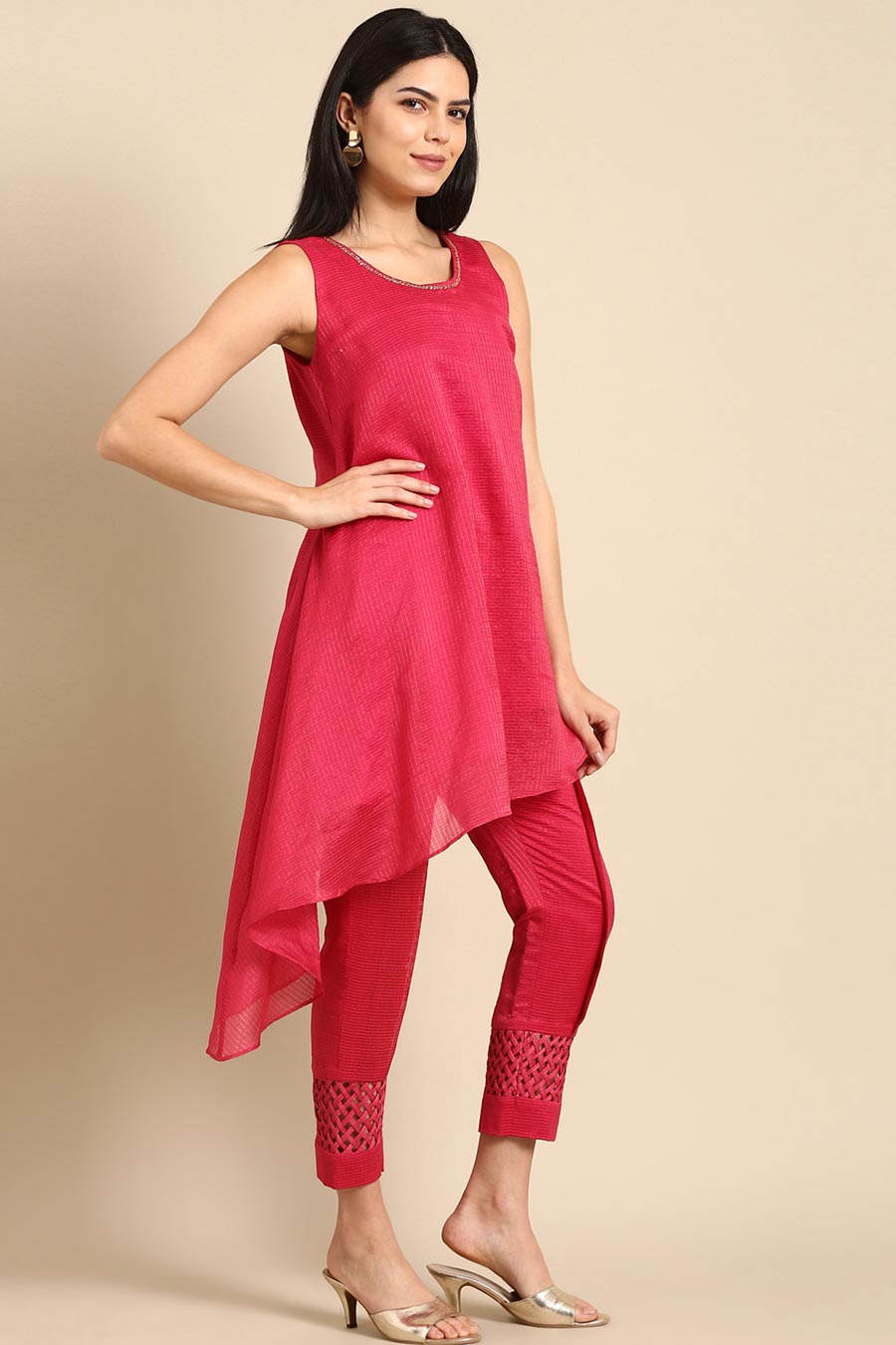 Pink Asymmetric Co-ord Set