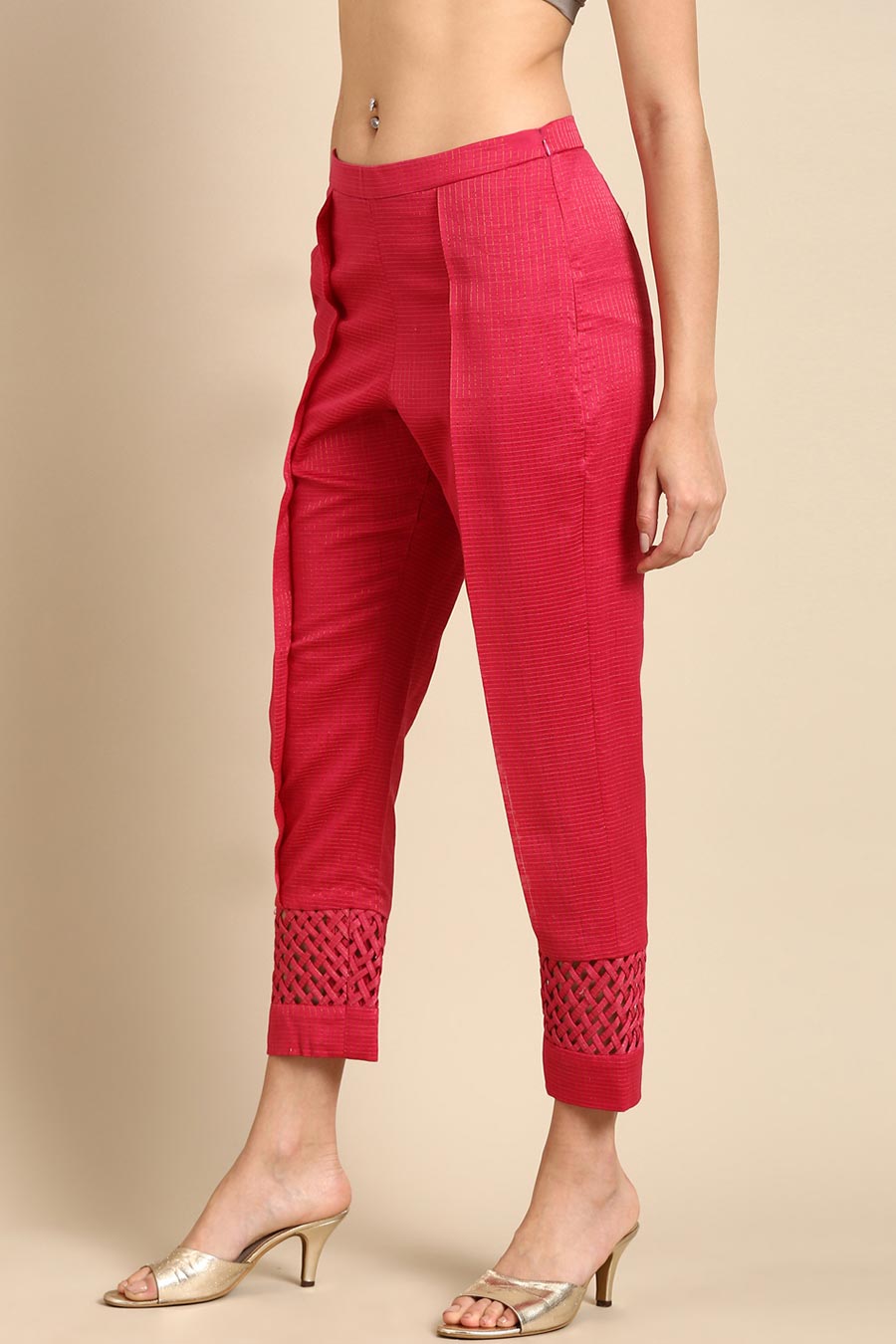 Pink Criss-cross Pant