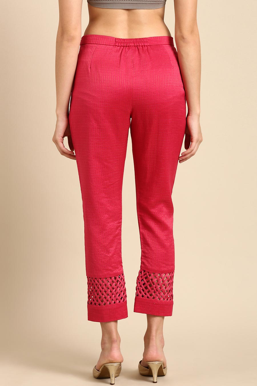 Pink Criss-cross Pant