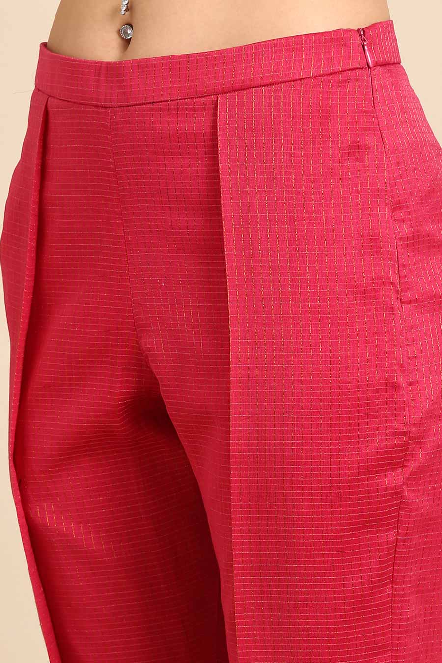 Pink Criss-cross Pant