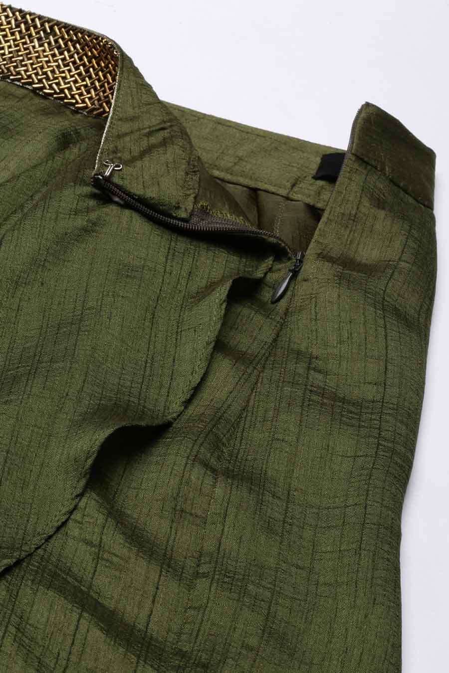 Mehndi Draped Cowl Pant