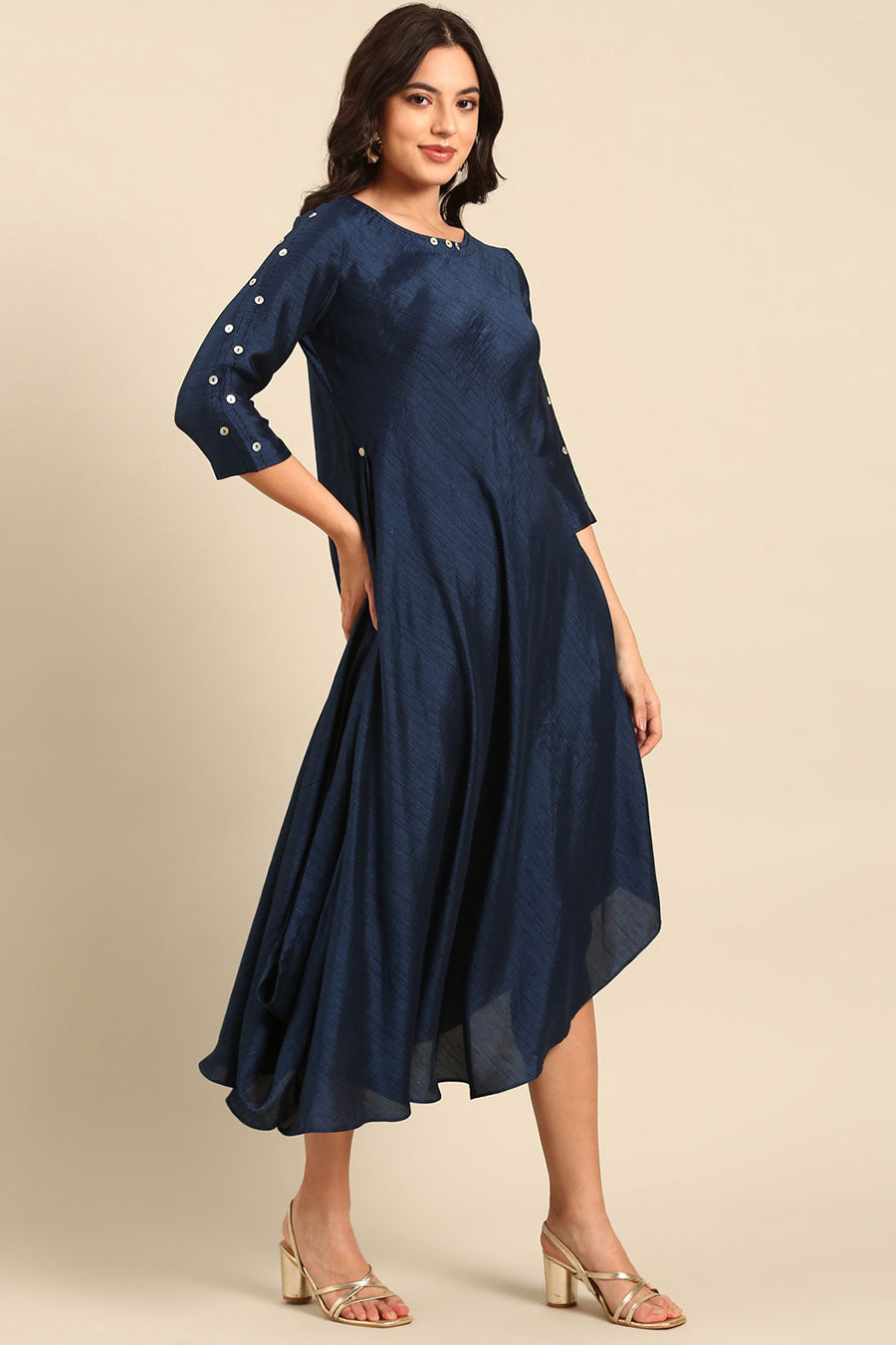 Blue Embellished Dress
