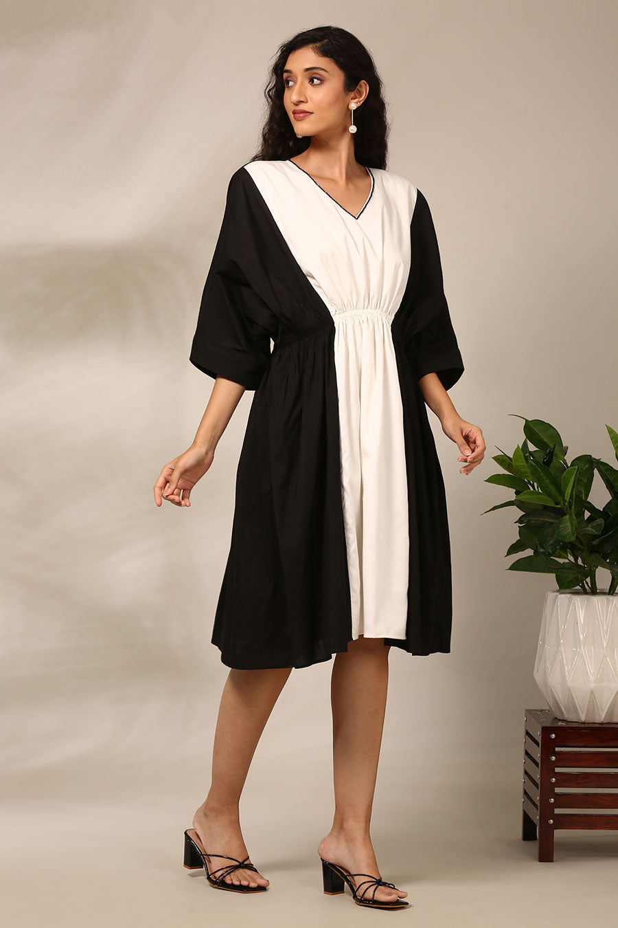 Black & White Panelled Dress