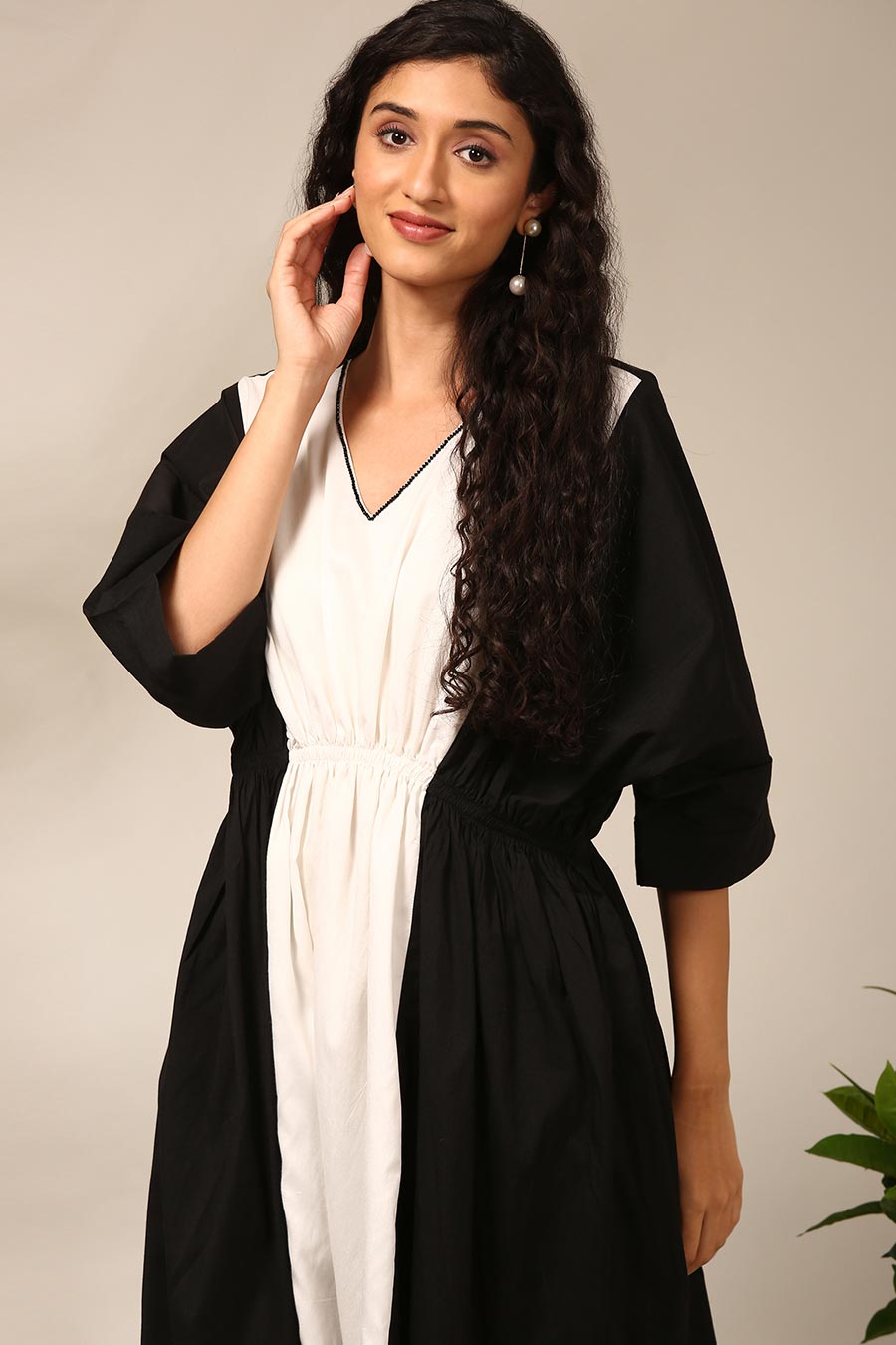 Black & White Panelled Dress