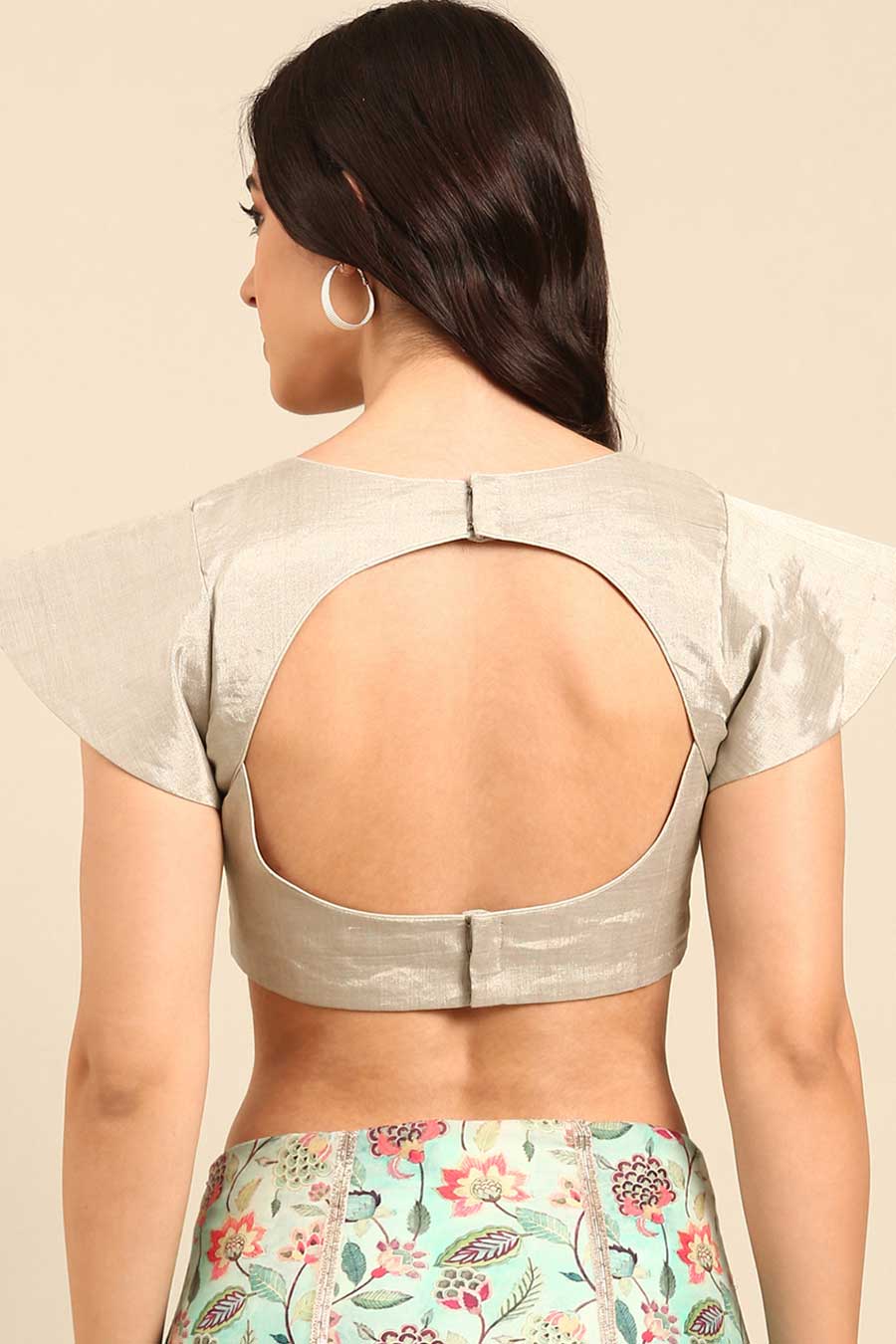 Silver Flared Blouse