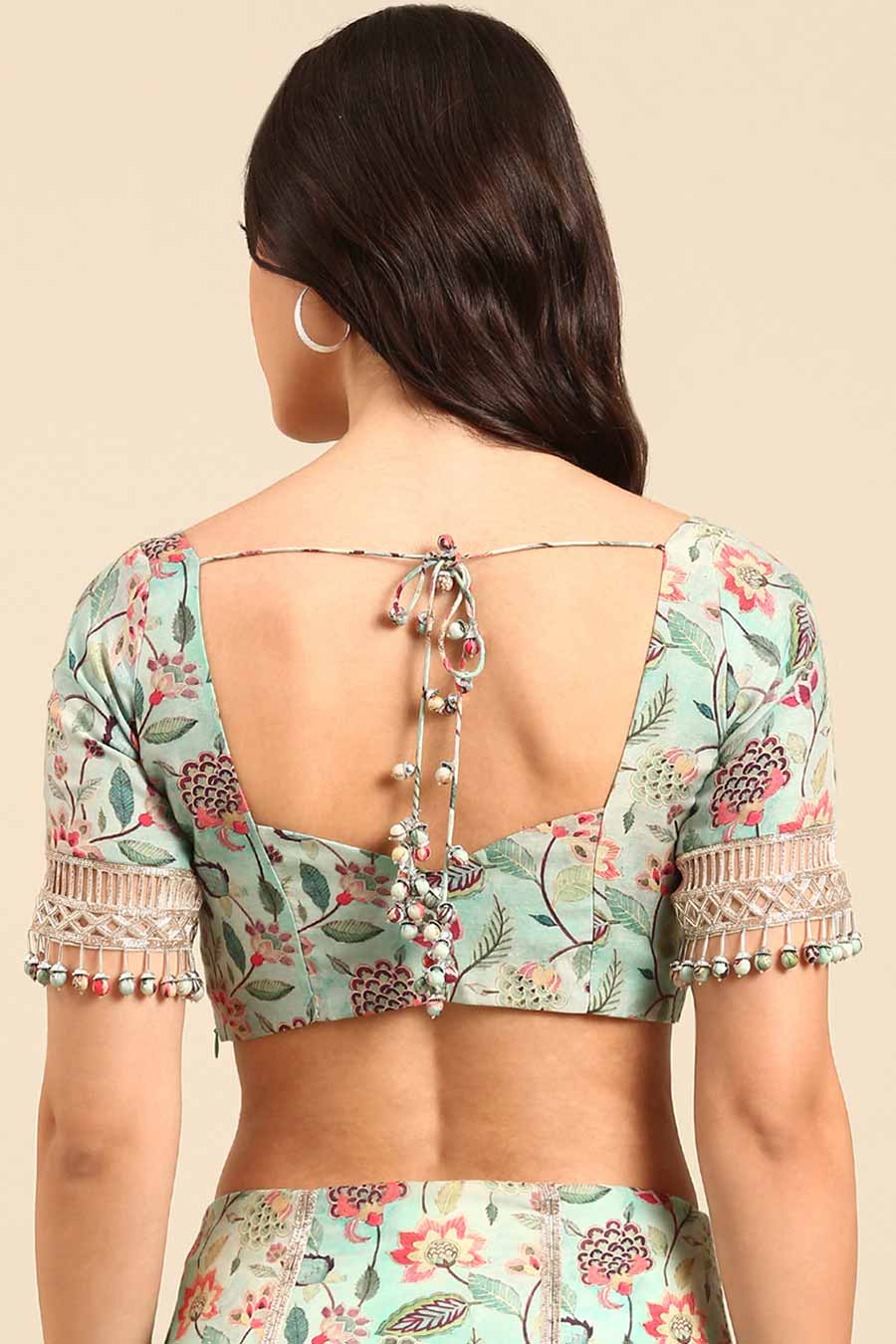 Blue Printed Blouse