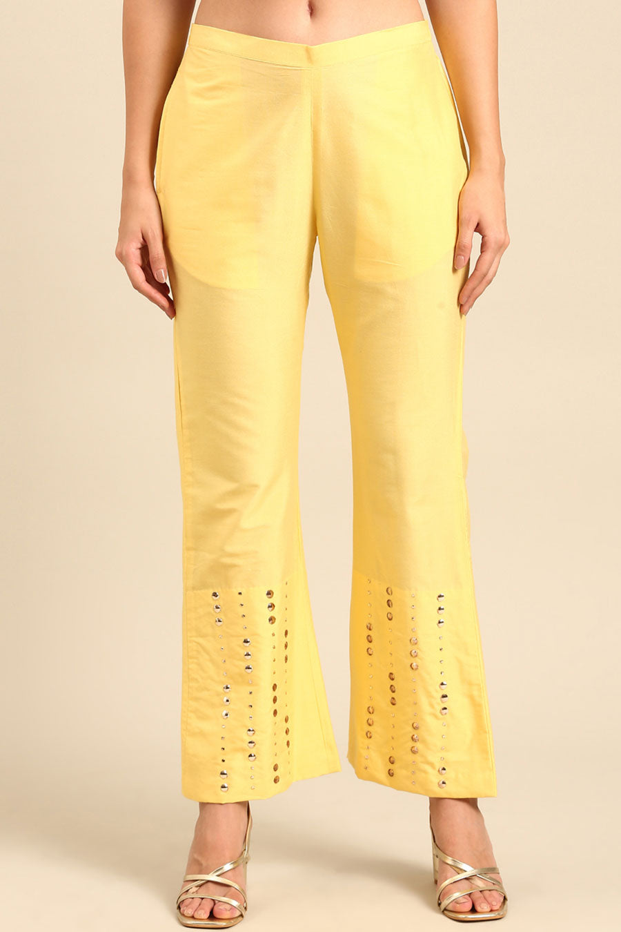 Yellow Embellished Tunic & Pant Co-Ord Set