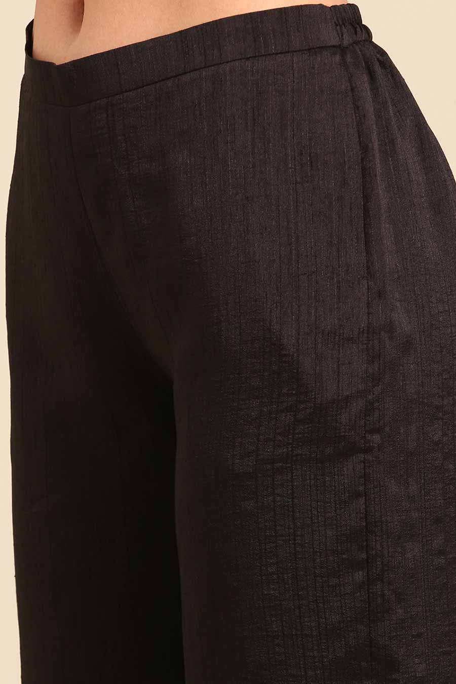 Black Embellished Kaftan & Pant Co-Ord Set