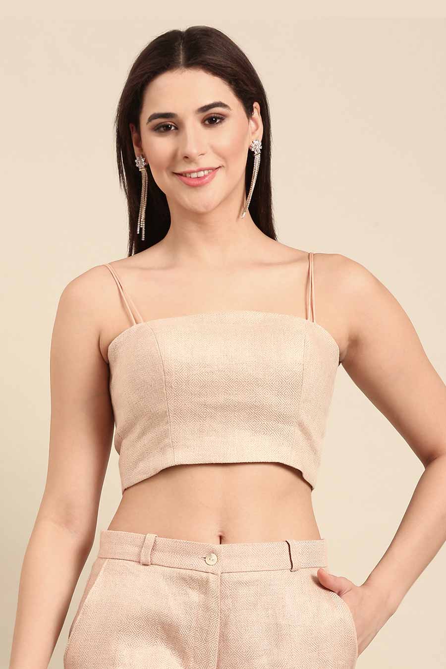 Pink Strap Top & Pant Co-Ord Set