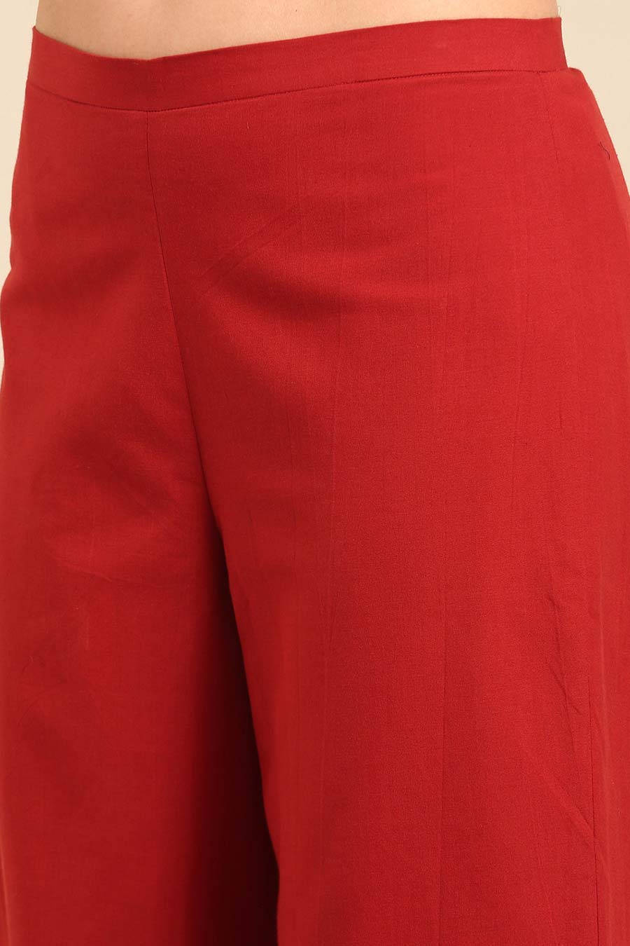 Red Flared Pants