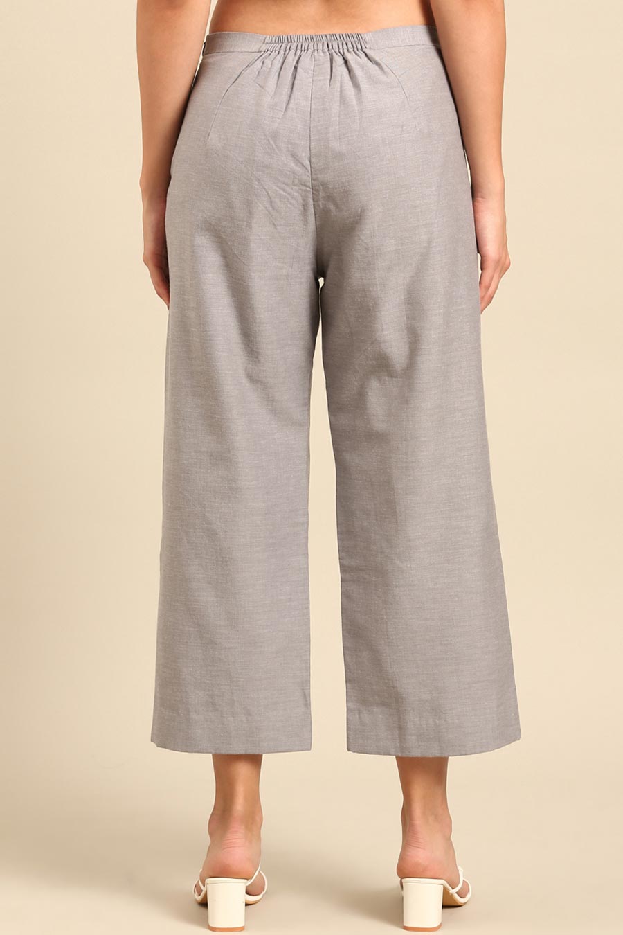 Grey Flared Pants