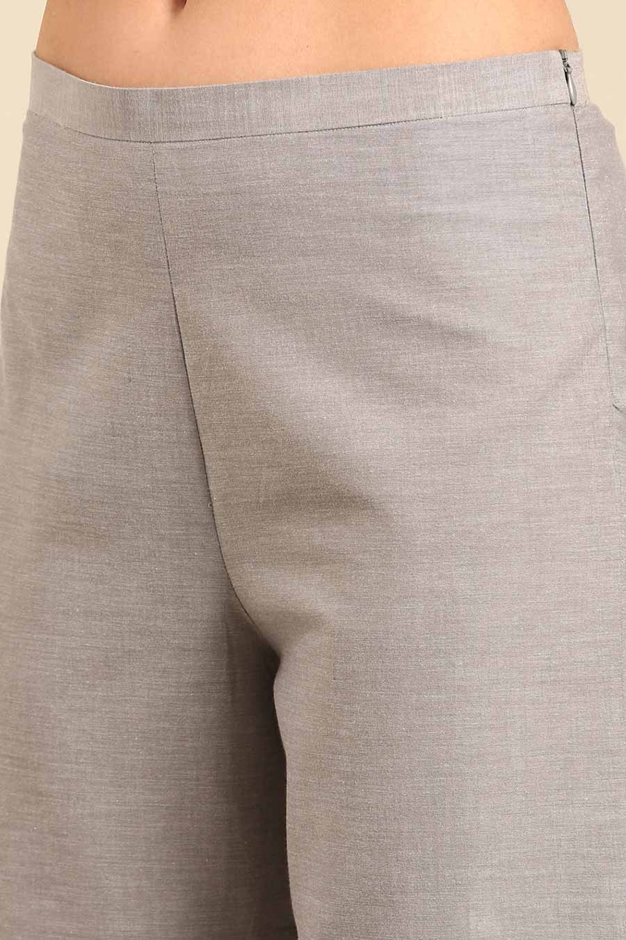 Grey Flared Pants
