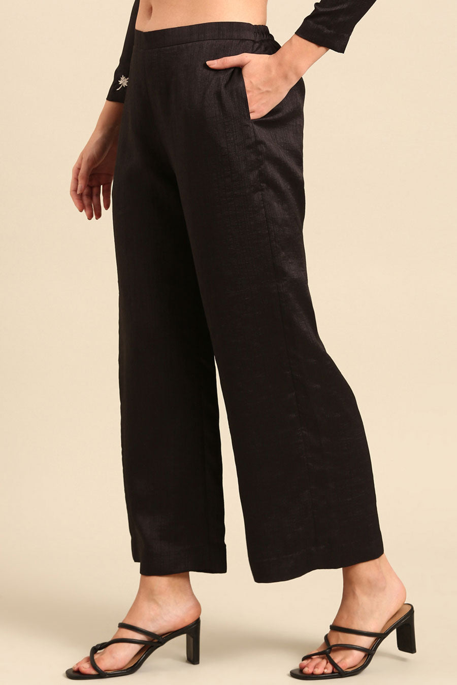 Black Flared Pants