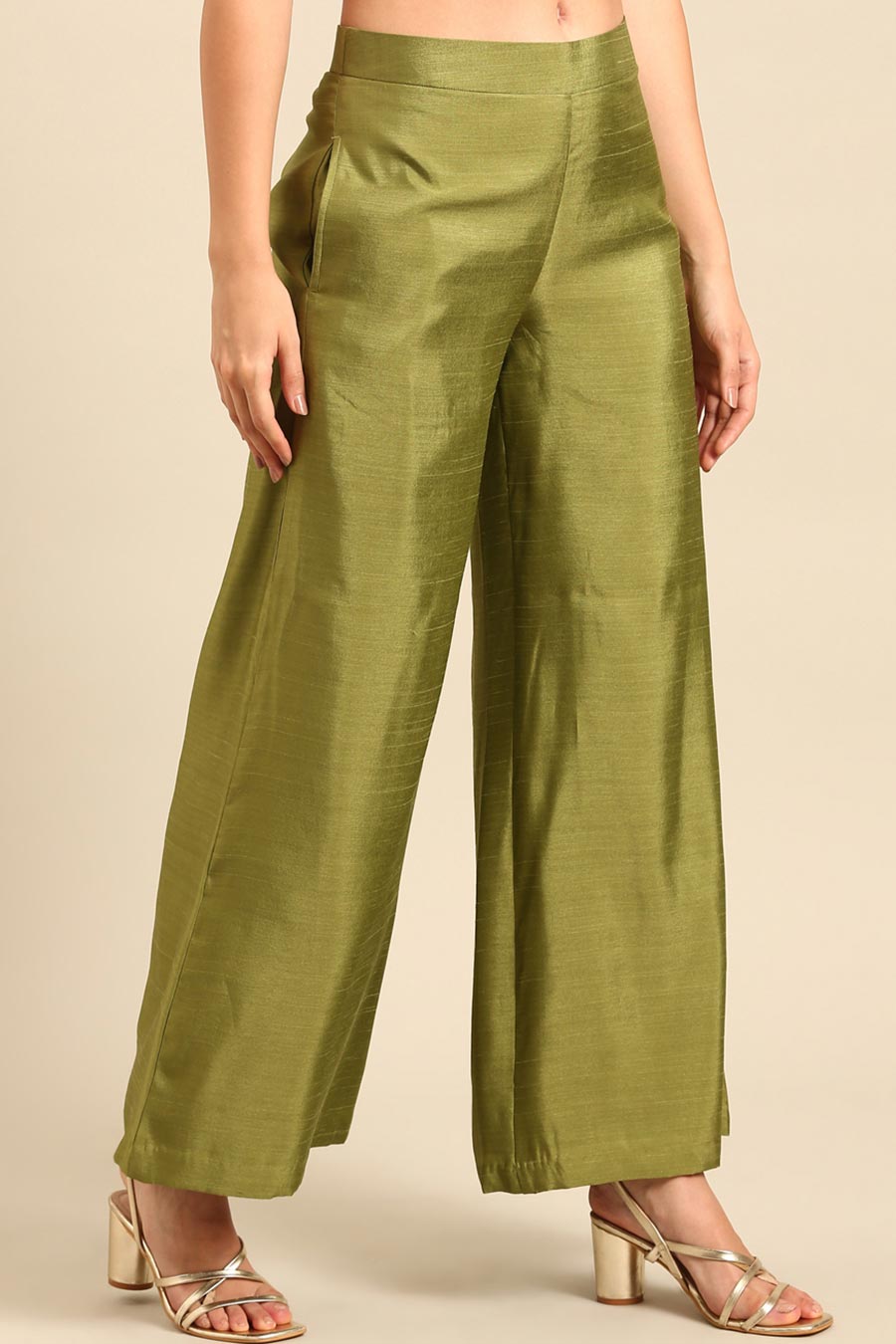 Green Palazzo Pants