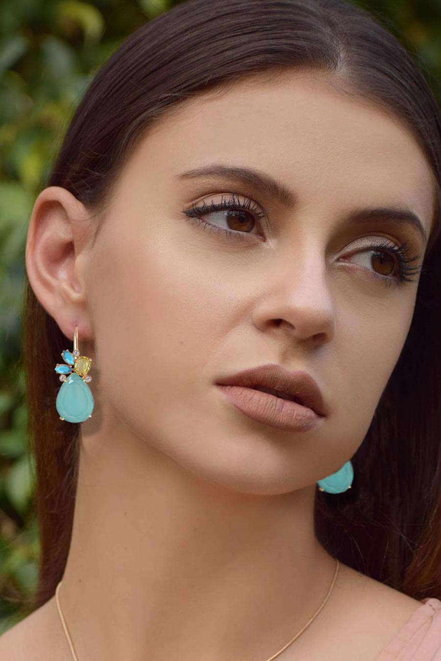 Aviva Summer Cluster Drop Earrings