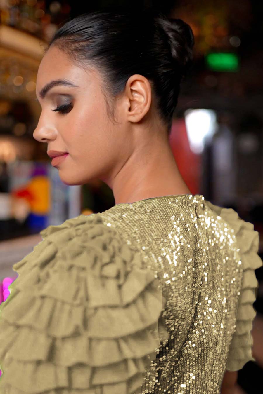 Golden Sequins Dress