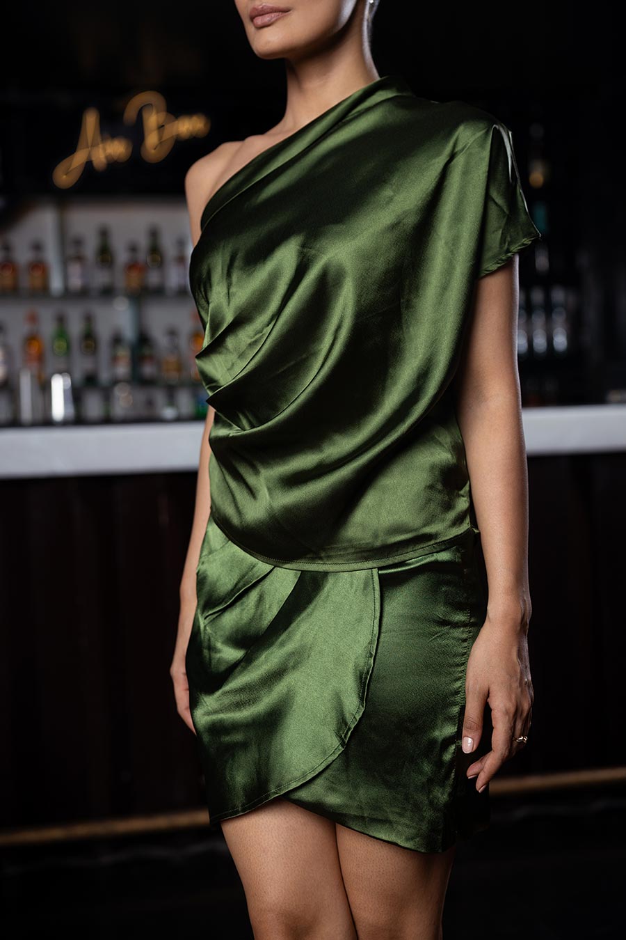Green Top & Skirt Co-Ord Set