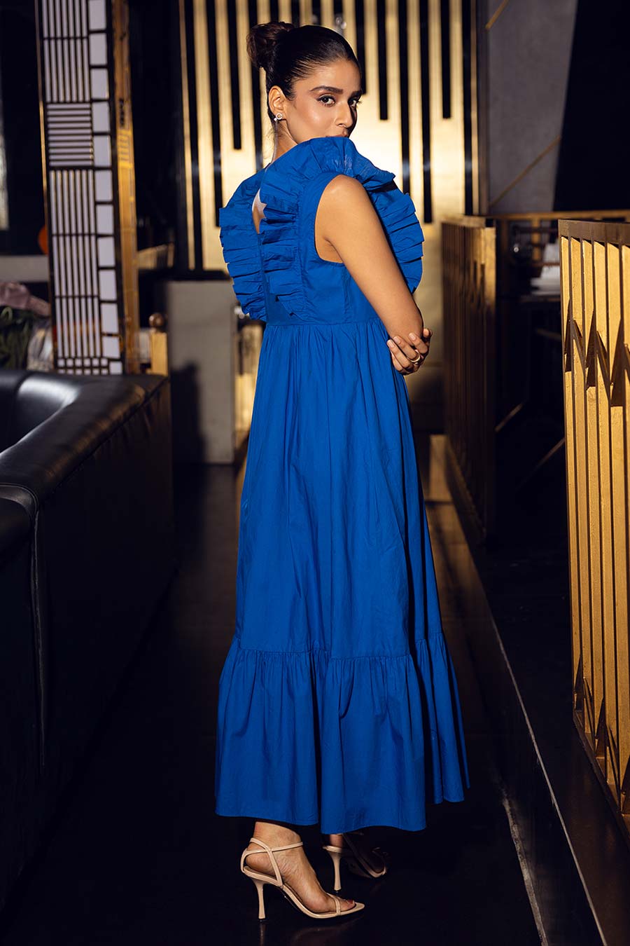 Blue Summer flow A-Line Dress
