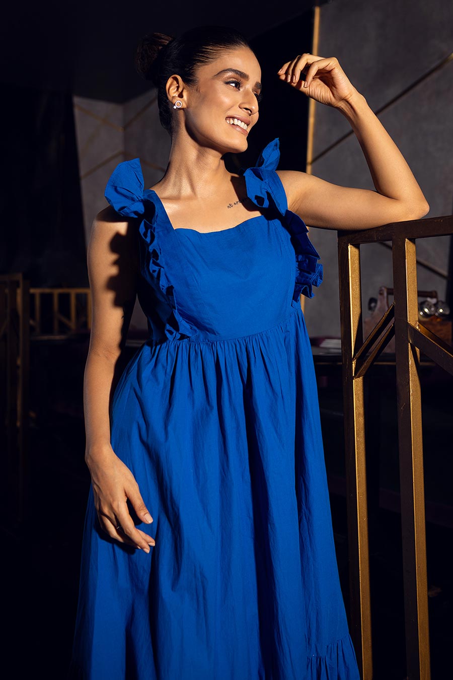 Blue Summer flow A-Line Dress