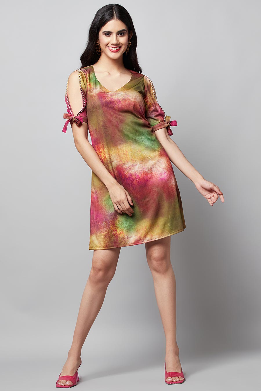 Multicolour Printed Dress